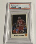 Michael Jordan 1990 Panini Sticker Hand Cut #K PSA 10 Gem Mint LOW POP 166 - $247.49