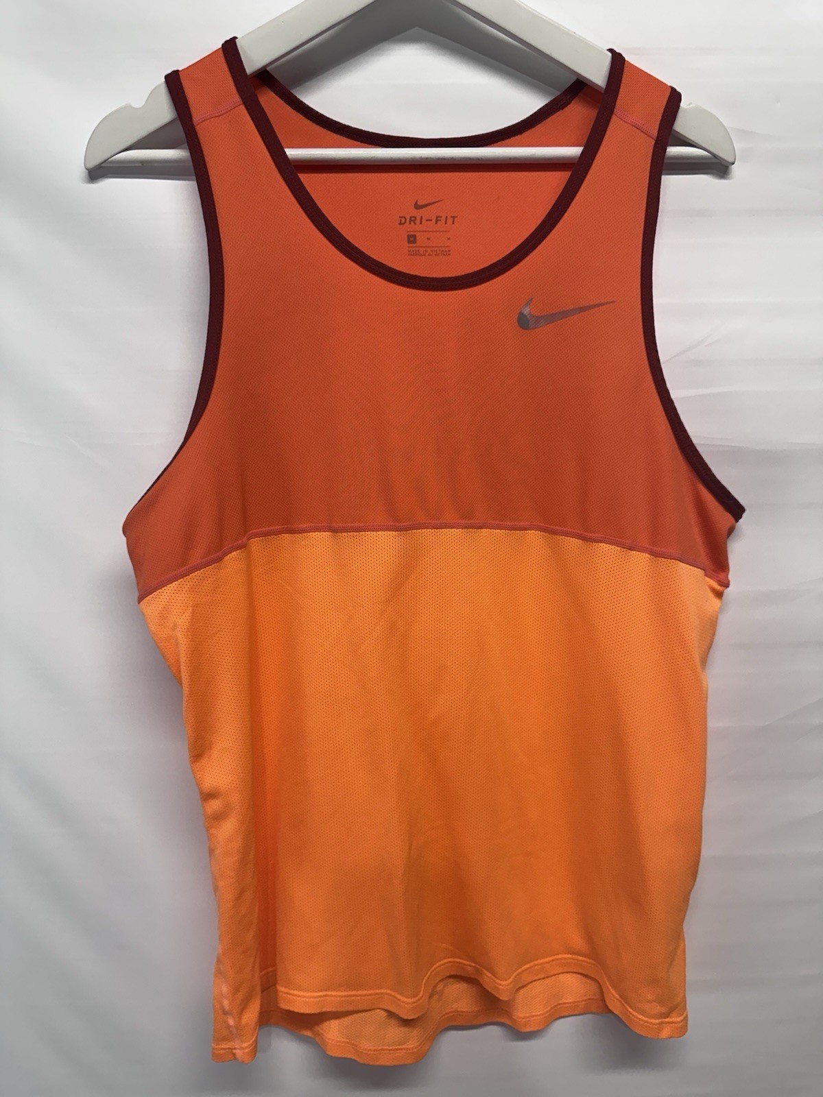Nike Dri-fit Women’s Tank Top Orange Color Block M - $13.83