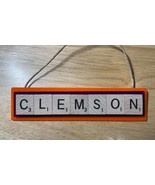 Clemson University Fighting Tigers Scrabble Christmas Ornament - $9.89