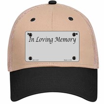 In Loving Memory Gray Novelty Khaki Mesh License Plate Hat - £23.22 GBP