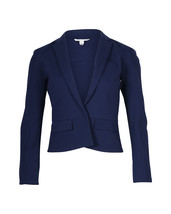 Diane Von Furstenberg Reiko Blazer In Blue Viscose Women Blue Size 0 - $211.85