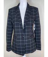 NWT Court &amp; Rowe Women’s long sleeve button up blazer size 6 rich black ... - £41.36 GBP