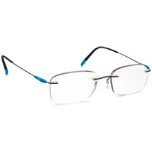 Silhouette Eyeglasses 5500 70 6660 Titan Gunmetal/Blue Rimless Austria 49-17 135 - £117.98 GBP