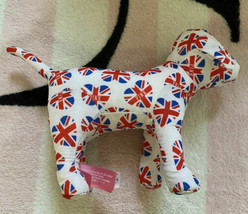 Victoria&#39;s Secret Pink Collectible Display London UK Flag Hearts Rare Mini Dog - £82.95 GBP