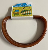 Vintage 70s Faux Wood EZ Buckler Handbag Purse Handles for Knitting Croc... - $19.75