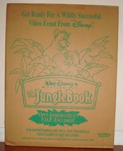 JUNGLE BOOK DISNEY PROMOTIONAL STANDEE UNASSEMBLED HTF FREE SHIPPING - $99.95