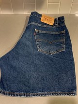 Levis Men&#39;s 550 Blue Denim Jean Shorts Size 36 - £15.39 GBP