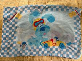 VTG Blues Clues Double Sided Standard Pillowcase-Blue Car &amp;Tools-Bibb Co... - $11.83 CAD