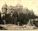 RPPC Banff Springs Hotel and Golf House 1949 Byron Harmon Mostcard - £3.09 GBP