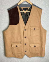 Tommy Hilfiger Vest Camo Tan Shoulder Patch Brown Gray Back Mens XXL Woo... - £42.10 GBP