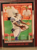 2001 Bowman Marvin Harrison #93 HOF  Indianapolis Colts - £0.78 GBP