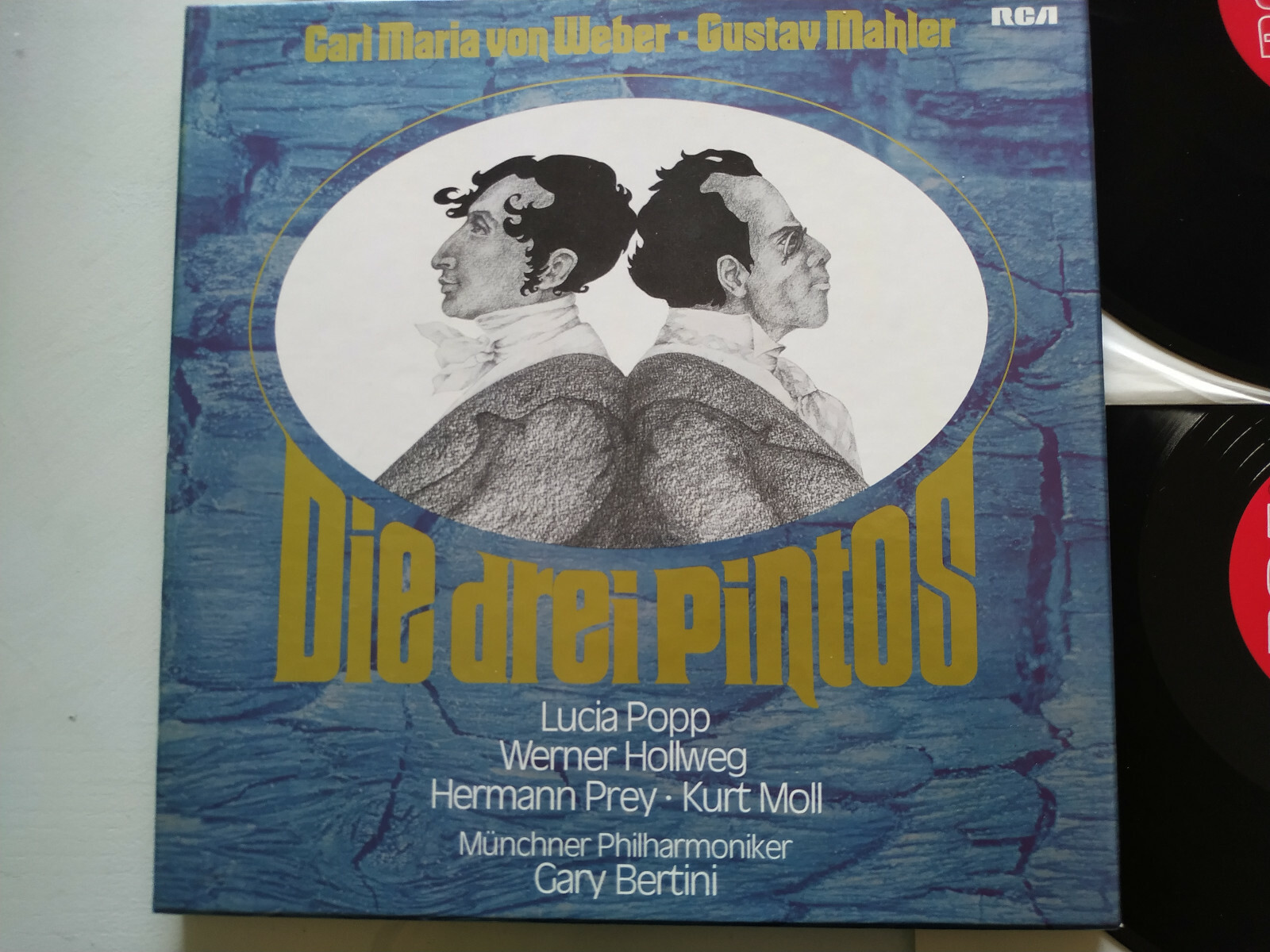 Mahler Die Drei Popeline Von Weber 1976 Rca Boîte 3 X LP + Livret 12 " vinile Item image 2