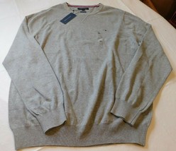Tommy Hilfiger Long Sleeve Shirt 78C6113 006 Heather Grey XXL Premium Cotton NWT - £24.62 GBP