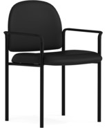 Flash Furniture Tiffany Side Reception Chair With Padded Armrests,, Black - $1,464.47 MXN