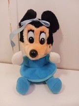 Vintage 1984 Minnie Mouse Mickey&#39;s Christmas Carol Walt Disney Plush Toy - £7.72 GBP