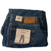 Canyon River Blues Men&#39;s 36x30 Denim Blue Jeans Pant Classic Fit Straight Leg - £13.44 GBP