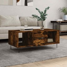Modern Wooden Living Room Lounge Coffee Table With Storage Drawer &amp; Shelves Wood - £48.73 GBP+