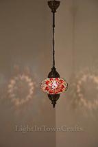 Pendant Chandelier LAMP Turkish Tiffany Moroccan Mosaic Hanging Ceiling Lamp Nig - £31.65 GBP