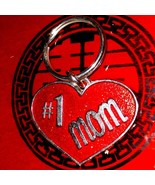 Vintage number one mom heart keychain - £13.41 GBP