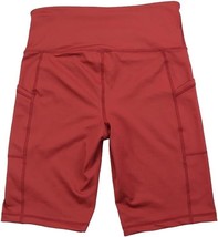 Ideology Women&#39;s High-Rise Pocket Bike Shorts Red Fruity Pear XS - £25.01 GBP