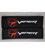 2 pieces (1 PAIR) Viper Sneaky Pete Embroidery Seat Belt Cover Pads (Bla... - $338.43 MXN