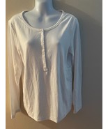 Women&#39;s Gap  Henley Long Sleeve White Shirts Size M L XL XXLNWT - £12.67 GBP