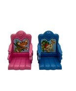 Fisher Price Loving Family Dollhouse Twins Pink &amp; Blue Booster Seats Fur... - $214.91 MXN