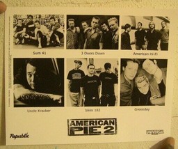 American Pie 2 Press Kit And Photo Blink 182 Greenday Sum 41 Uncle Kracker - £21.05 GBP