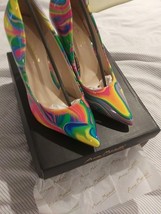 Neon Pumps Staletto Multi Color Anne Michelle 6 - $418.80 MXN