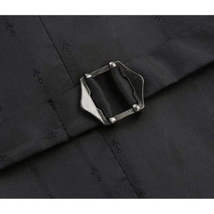Men's Renoir Suit Vest V-neck Adjustable Strap 5Button 2Pockets 202-1 Charcoal image 5