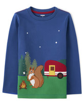 NWT Gymboree Boys Size 5T 6 Squirrel Critter Camp Embroidered Tee NEW - £12.54 GBP