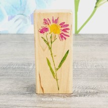 Rubber Stampede Daisy Stem 2873E Single Flower Wood Mounted Rubber Stamp - $5.00