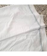 Hotel Collection Italian Percale Standard Pillowcase SET 2 white teal st... - $931.65 MXN