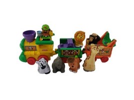 Fisher Price Little People Zoo Musical Animal Train Set 6 Pc Animals - $37.42