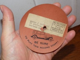 Vintage 1932 Cardboard Record Great American Value Advertising - $34.65