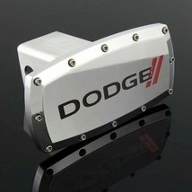 Brand New Dodge Silver Tow Hitch Cover Plug Cap 2&#39; Trailer Receiver Engr... - £39.33 GBP