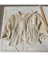 Antique Victorian or  Edwardian Lace Blouse Corset Cover - $107.65 CAD