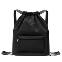 Drawstring Backpack Sports Gym Backpack Waterproof String Bag Beach Bag - £21.54 GBP