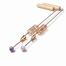 2 Amethyst Copper Dowsing Rods with Crystals – Spiritual Divining Rods –... - $22.28