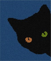 Pepita Needlepoint Canvas: Cat Different Color Eyes, 7&quot; x 8&quot; - $50.00+
