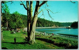 Bowman Bay Deception Pass State Park Washington WA UNP Unused Chrome Postcard G4 - £2.28 GBP