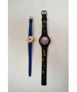 Smurfs Jetsons Movie Wrist Watch Animated 1990 Official Merch Vtg Lot of 2 - £21.55 GBP