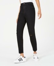 MSRP $44 Vanilla Star Juniors&#39; Ripped High-Rise Skinny Jeans Black Size 0 - £13.99 GBP