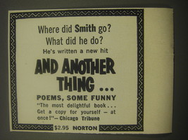 1959 Norton Book Advertisement - And Another Thing by Robert Paul Smith - £11.98 GBP