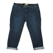 Democracy Size 20W Ab Solution Skimmer Mid Rise Denim Jeans WBK1176AN - $26.50