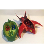 PJ Masks Toy Vehicles  Lot of 2 Green And Red - $10.88