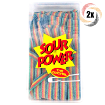 2x Tubs Sour Power Quattro Assorted Candy Belts | 144 Belts Per Tub | 2.5lbs - $61.49