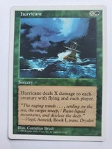 MTG Magic The Gathering Card hurricane Sorcery Green 1997 - £5.74 GBP