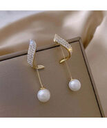 Classic Elegant Imitation Pearl Dangle Earrings - $14.00