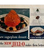Jell-O Sugarplum Christmas Dessert 1933 Advertisement Full Page Lithogra... - $39.99